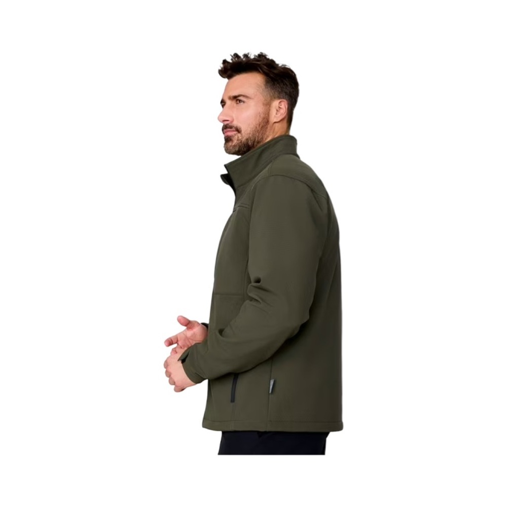 Free Country Men's Wind & Water Resistant Softshell Olive Jacket NWT Size L - Picture 3 of 11